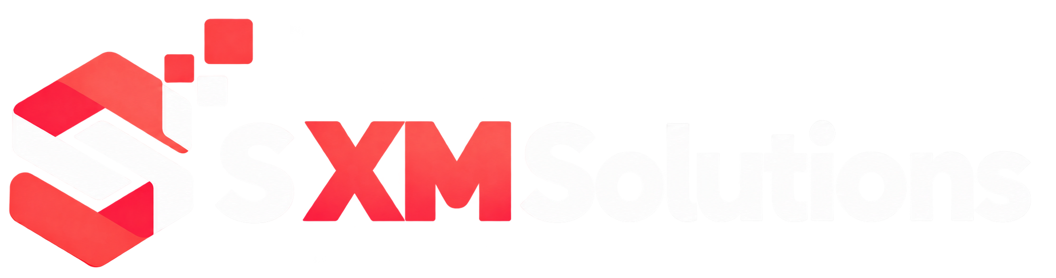 S XM Solutions Geometric Ribbon Logo